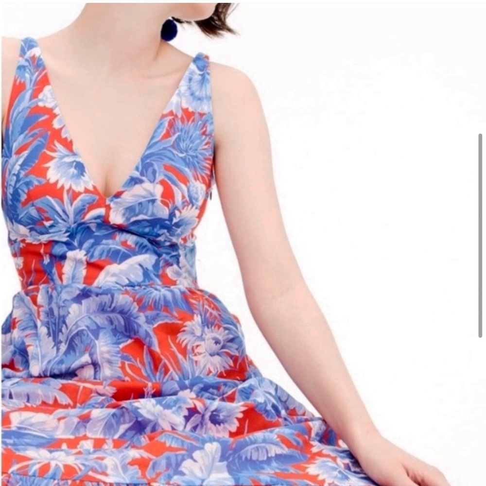 J Crew v neck maxi floral dress in Ratti Rio - Picture 4 of 4